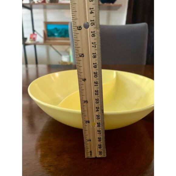 Vintage Yellow Windsor Melmac Divided Serving Bowl Mid-Century Modern Bowl - Picture 4 of 6